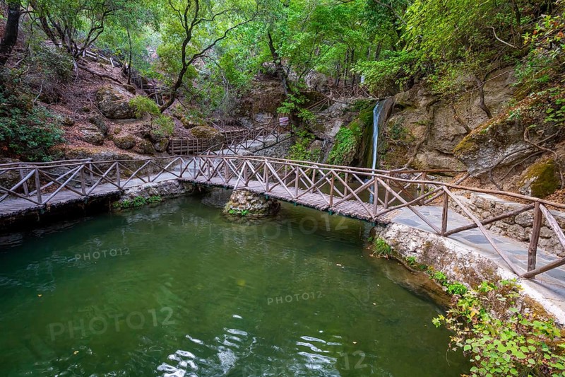 Small waterfall in the valley of the butterflies