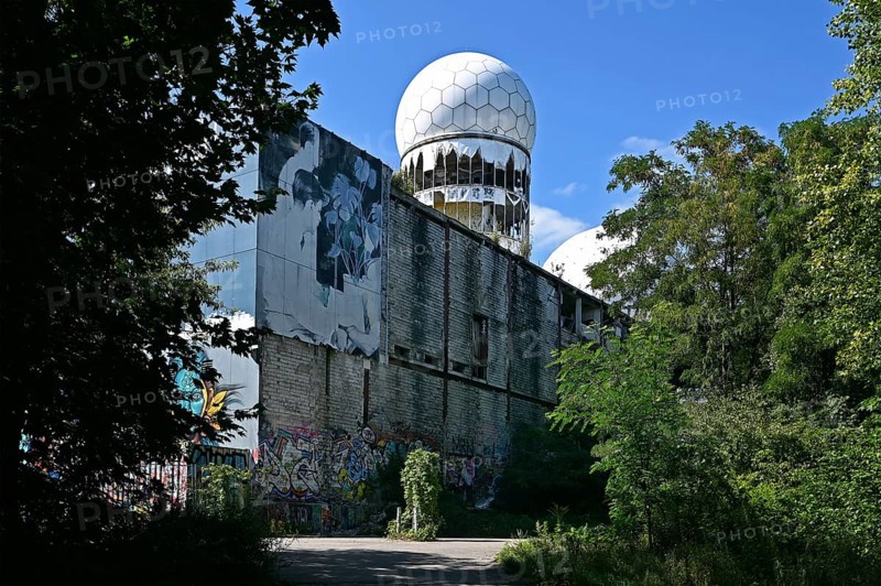 Former US wiretap buildings on Teufelsberg in Grunewald Berlin