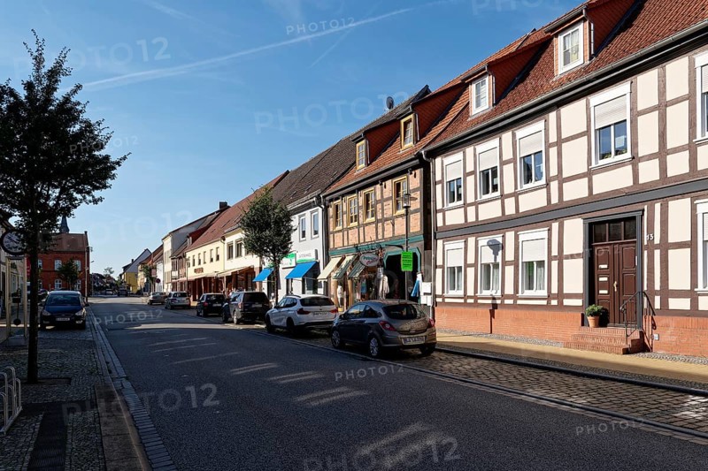 Half-timbered houses in Muehlenstrasse in Seehausen