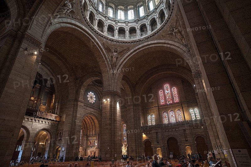 Interior of the Basilica Sacre-Coeur de Motmartre