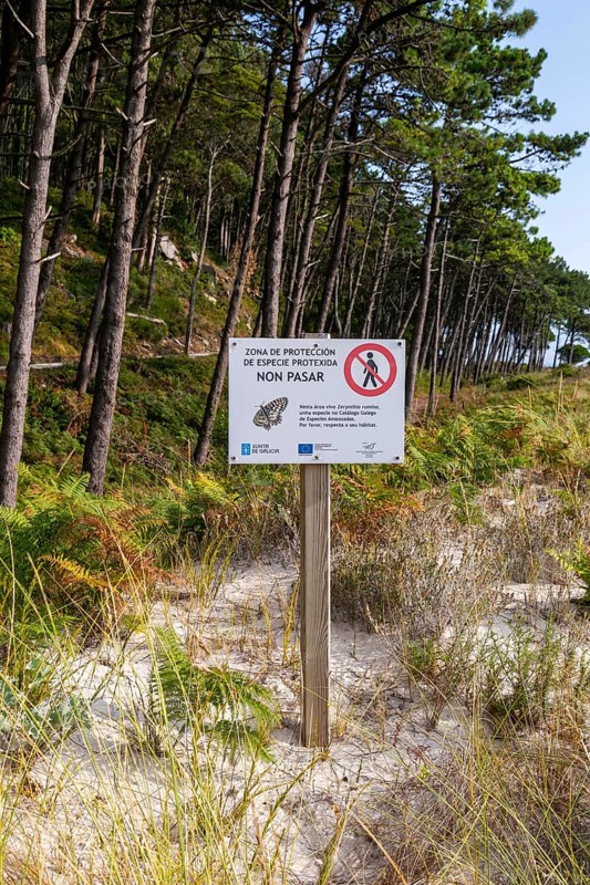 Sign protected area