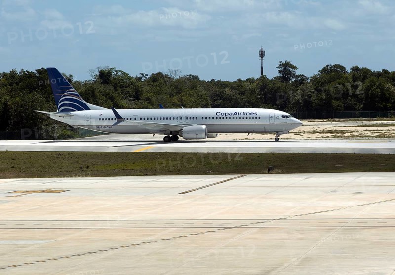 Copa Airlines Boeing 737 plane at Cancun airport