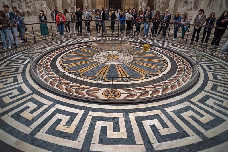 The Foucault Pendulum in the interior of the Pantheon