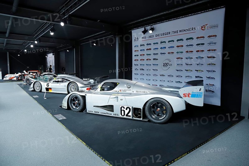 Sauber Mercedes C9 in the foreground