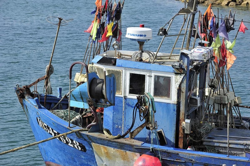 Fishing boat in the harbour at Saint-Denis-d'Oleron on the island Ile d'Oleron