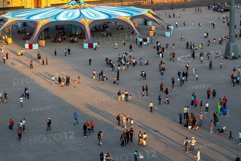People in the main square Zocalo