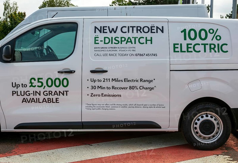 New Citreon electric vehicle van promotion John Grose car dealership