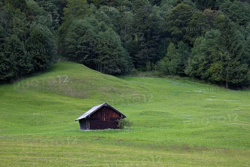 Wooden hut