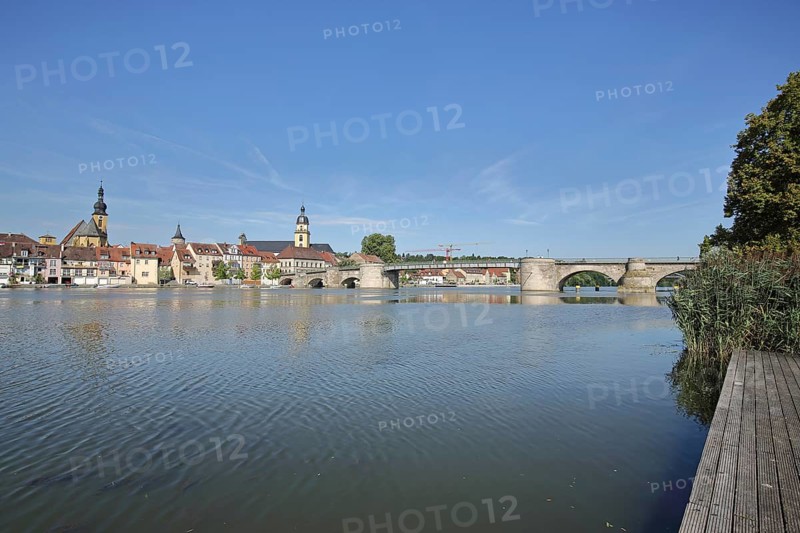 View of townscape with Main riverbank
