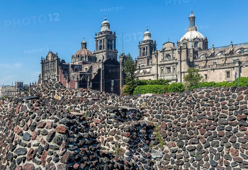 Templo Mayor archaeological Aztec city of Tenochtitlan