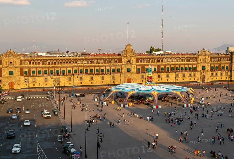 People in the main square Zocalo