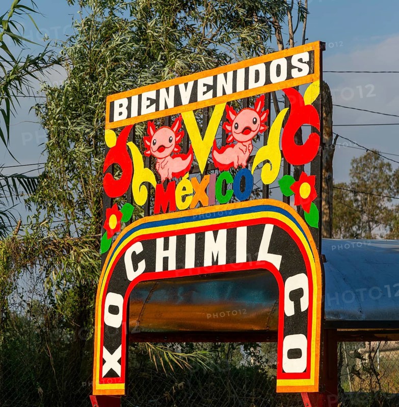 Popular tourist attraction boating Xochimiloco