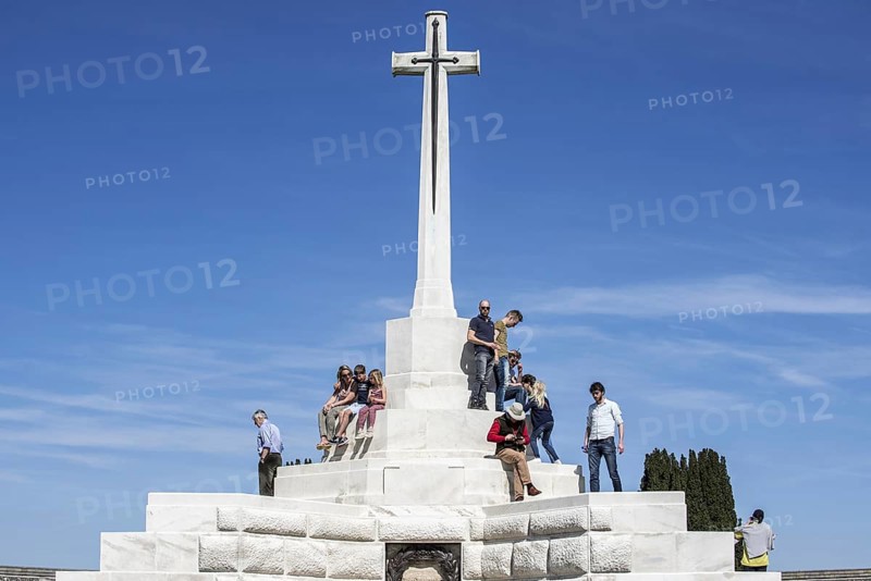 Cross of Sacrifice at the Tyne Cot Cemetery