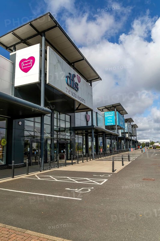 Dfs sofa experts Furniture Village and other shops stores at Futura Park retail park