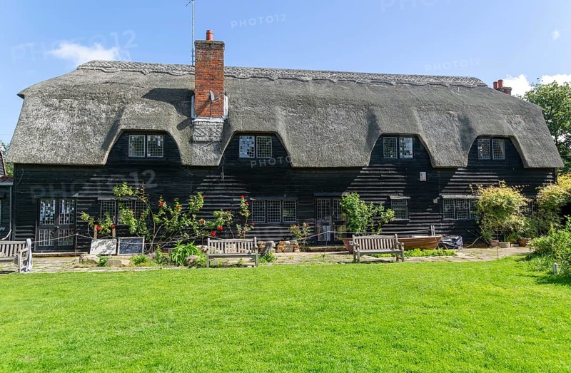 Thatched Granary building Flatford Mill
