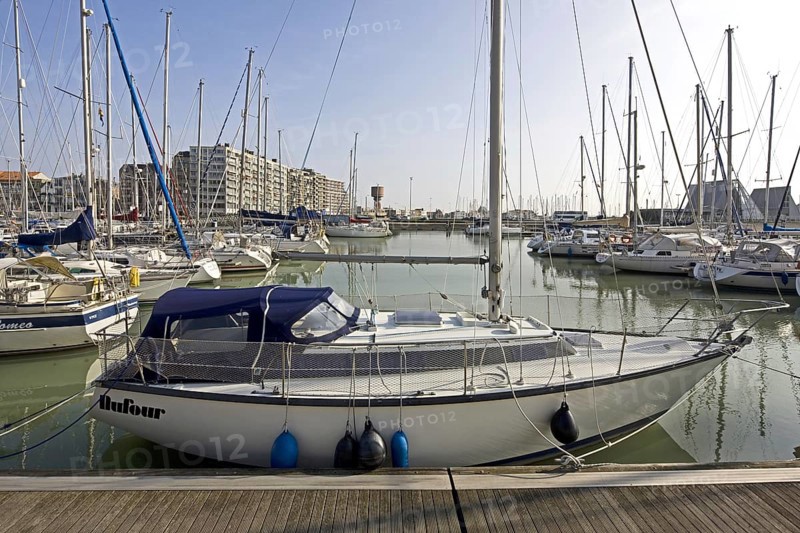 Sailing boats in the marina of Blankenberge