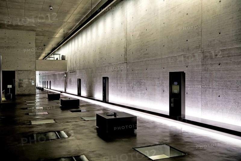 Interior view of the concentration camp memorial