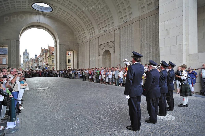 Last Post Ceremony under the Menin Gate Memorial to the Missing