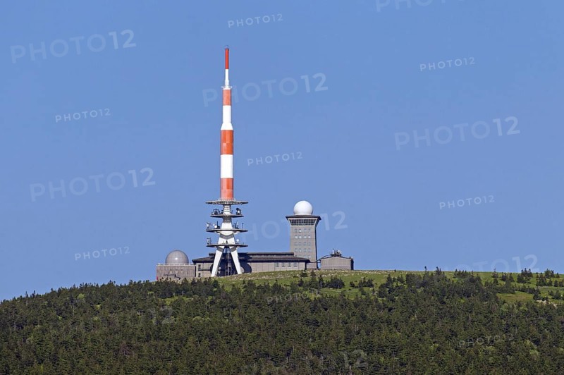 Old transmission tower and new television tower