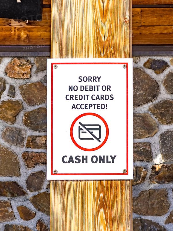 Cash only