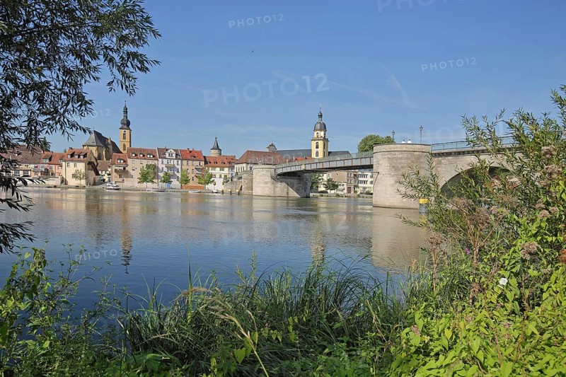 View of townscape with Main riverbank