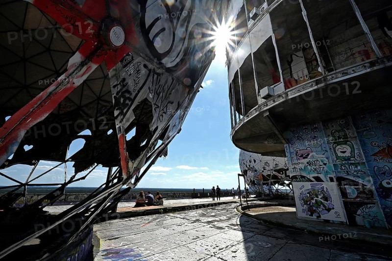 Former US wiretap buildings on Teufelsberg in Grunewald Berlin