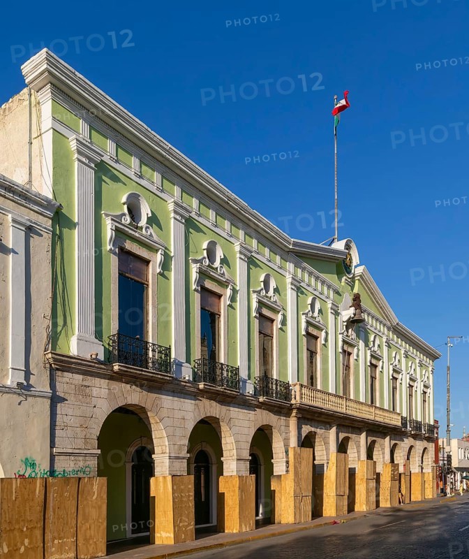 Mexican flag flying