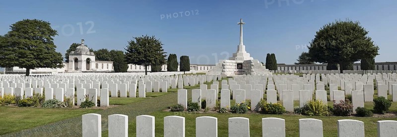Cross of Sacrifice at the Tyne Cot Cemetery