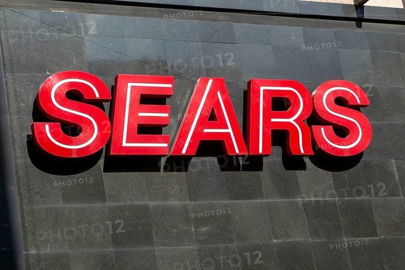 Large sign SEARS department store shop