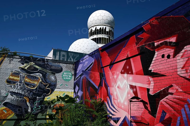 Former US wiretap buildings on Teufelsberg in Grunewald Berlin