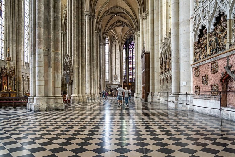 Interior of Notre Dame d'Amiens Cathedral