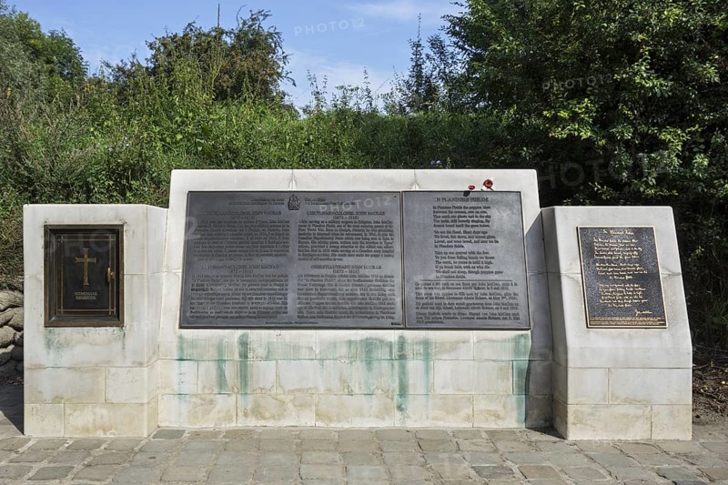 First World War One memorial to Dr John McCrae