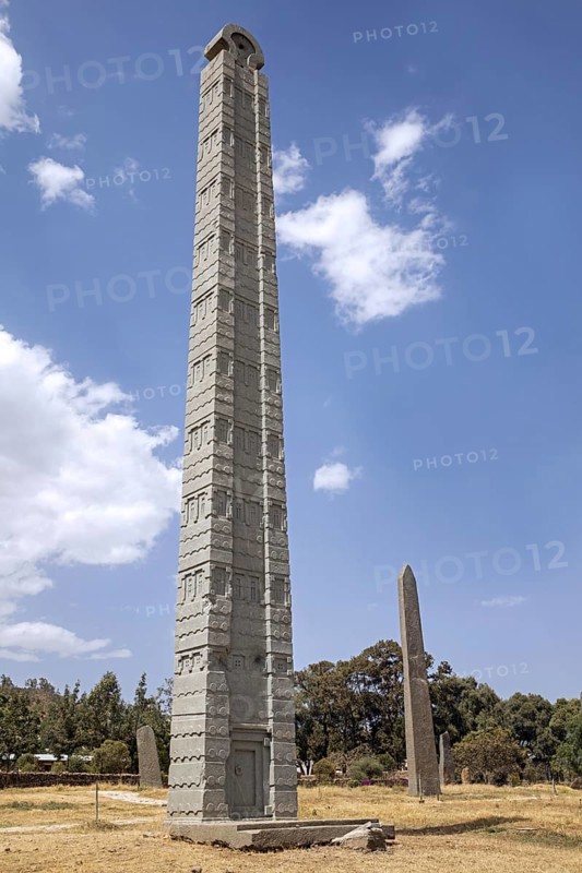 4th century King Ezana's Stela at the Northern Stelae Park in Axum
