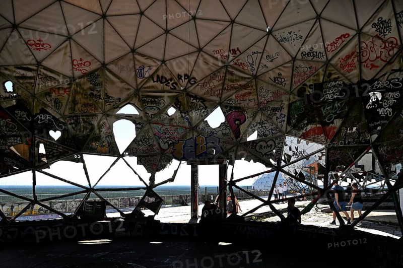 Former US wiretap buildings on Teufelsberg in Grunewald Berlin