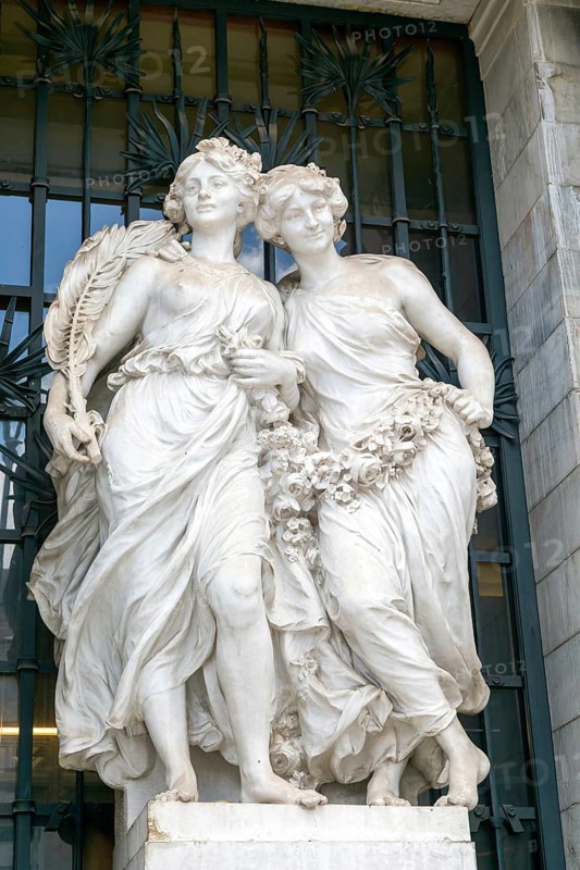 Marble sculpture 'The Virile Age' by Andre-Joseph Allar