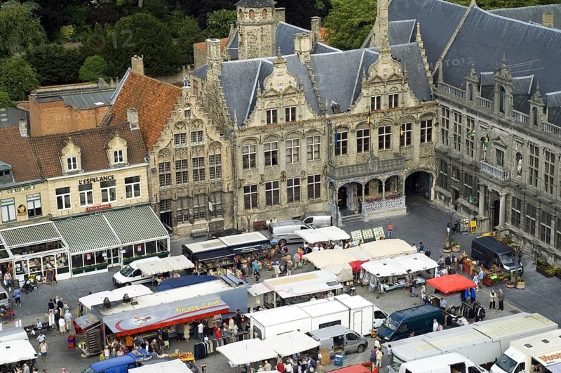 Stallholders at the Main market square