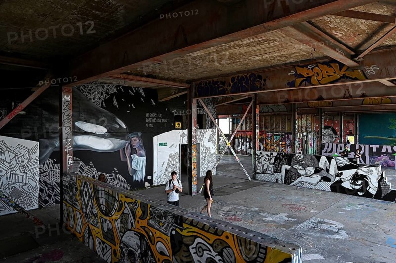 Former US wiretap buildings on Teufelsberg in Grunewald Berlin
