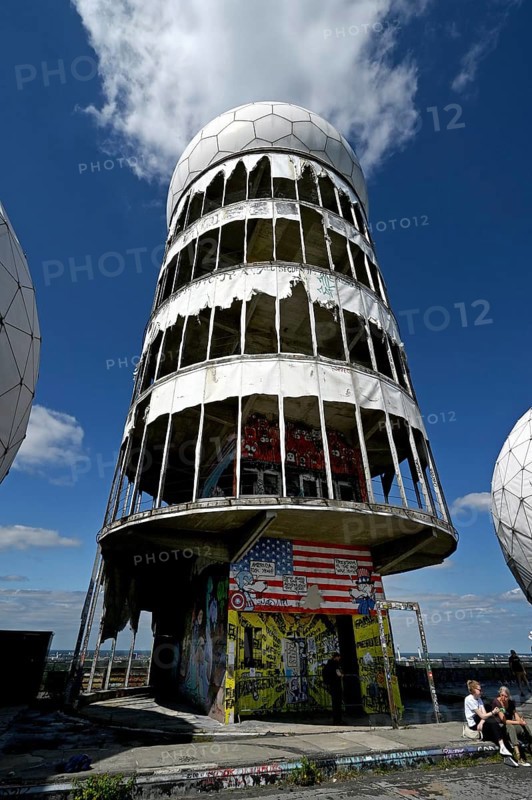 Former US wiretap buildings on Teufelsberg in Grunewald Berlin