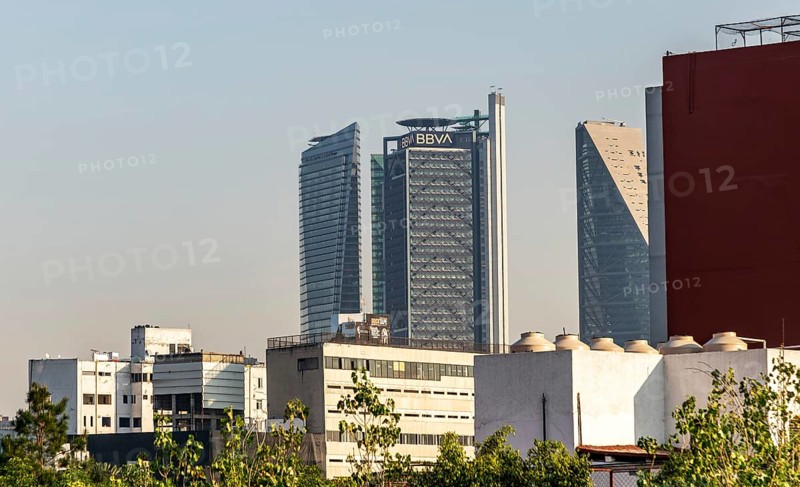 BBVA Bank and Ritz Carlton hotel skyscrapers