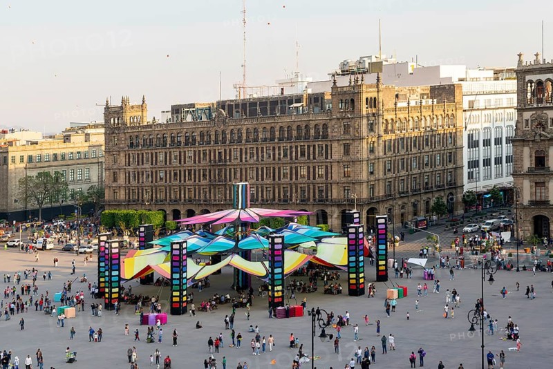 People in the main square Zocalo