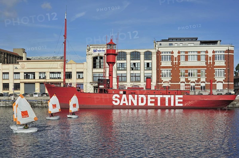 The lightship Sandettie at Dunkirk