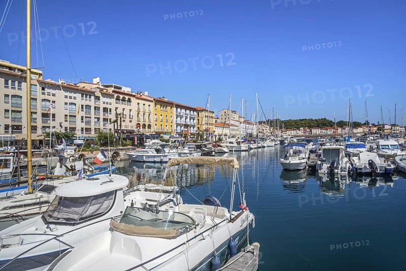 Pleasure boats in marina
