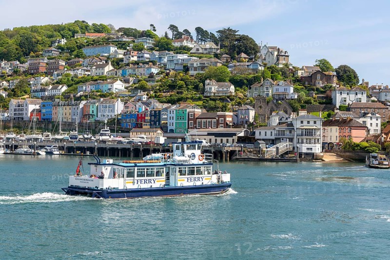 Foot pasenger ferry crossing River Dart to Kingswear from Dartmouth