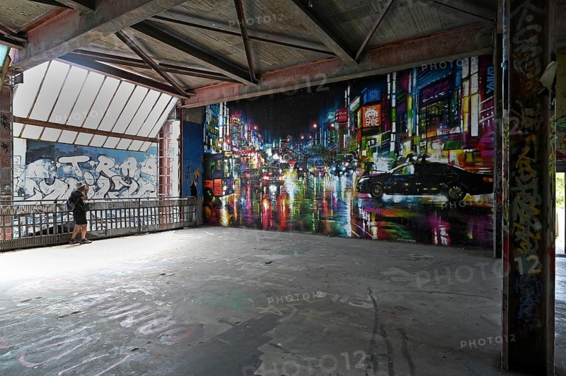 Former US wiretap buildings on Teufelsberg in Grunewald Berlin