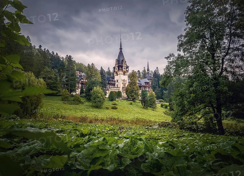 The famous Peles Castle former residence of Carol 1 first king of Romania