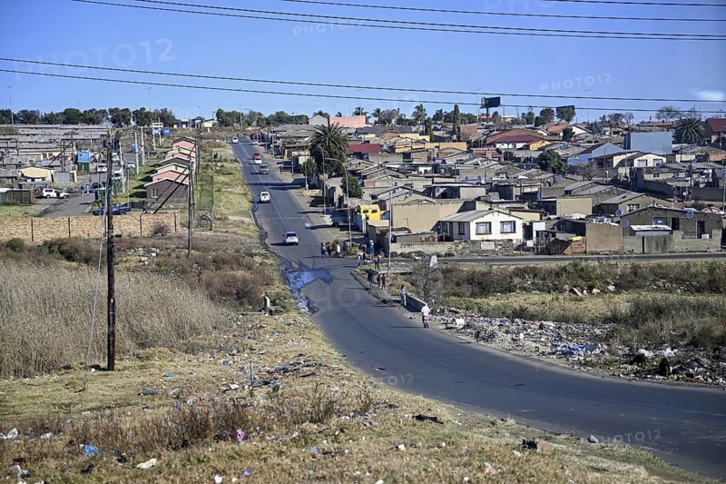 Street scene in the former township of Soweto
