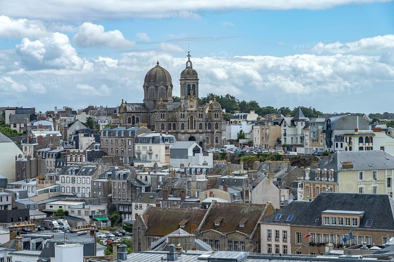 Town view with St. Paul Church
