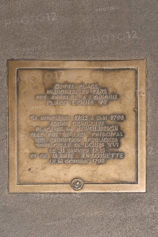 Memorial plaque on Revolution Square