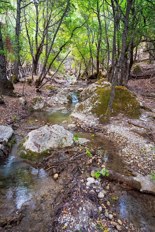 Small waterfall in the valley of the butterflies