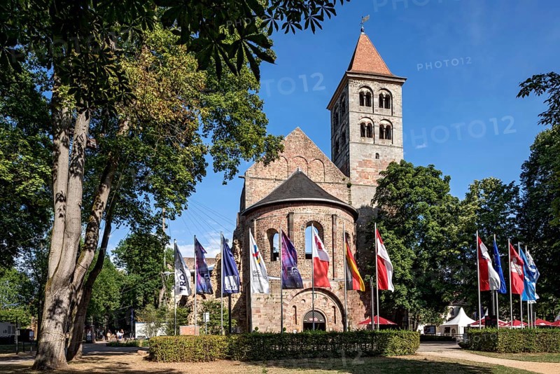 Abbey ruins during the festival